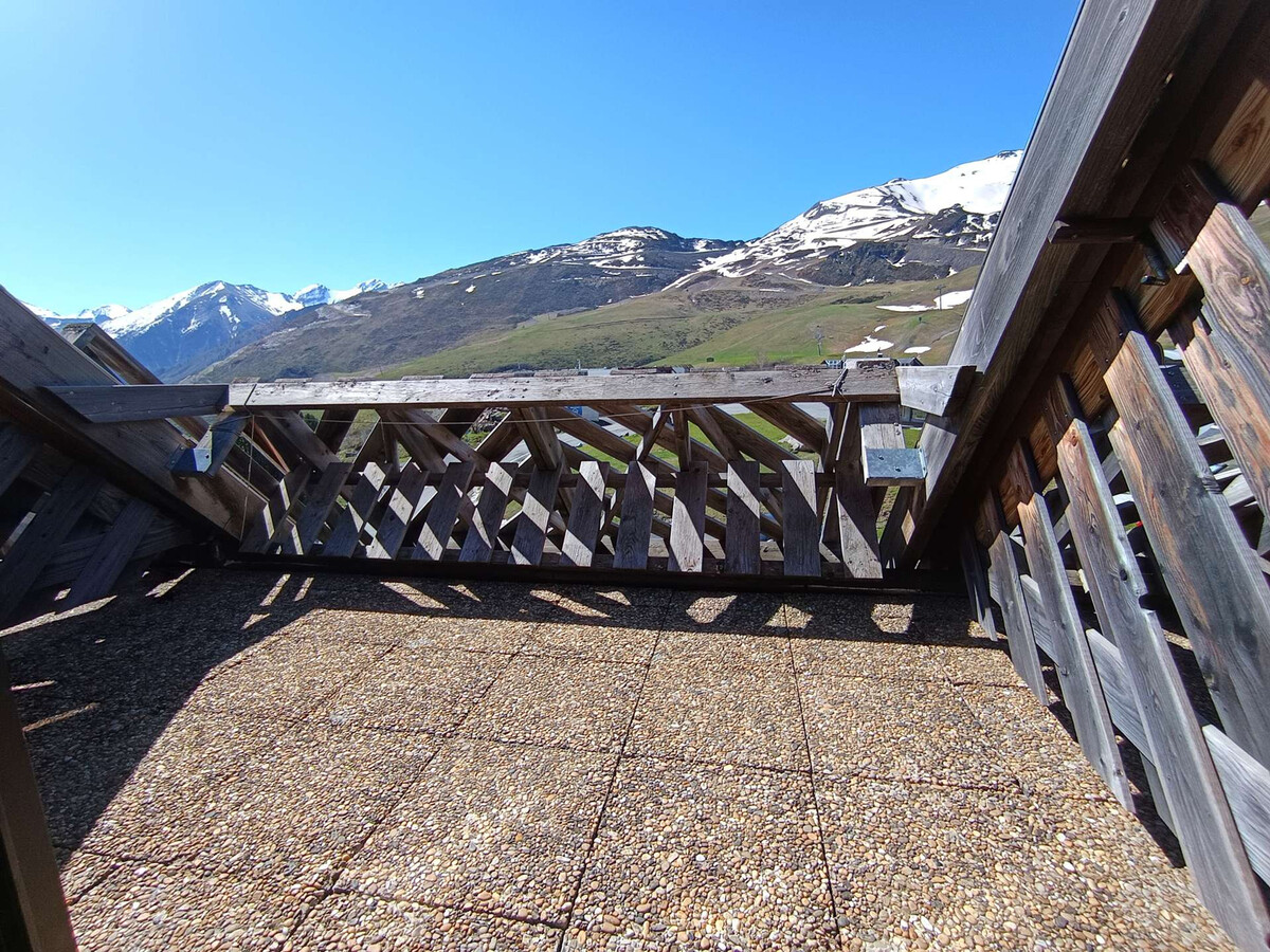 Studio cabine 6 pers, balcon sud et vue pistes à Piau-Engaly - Photo 13