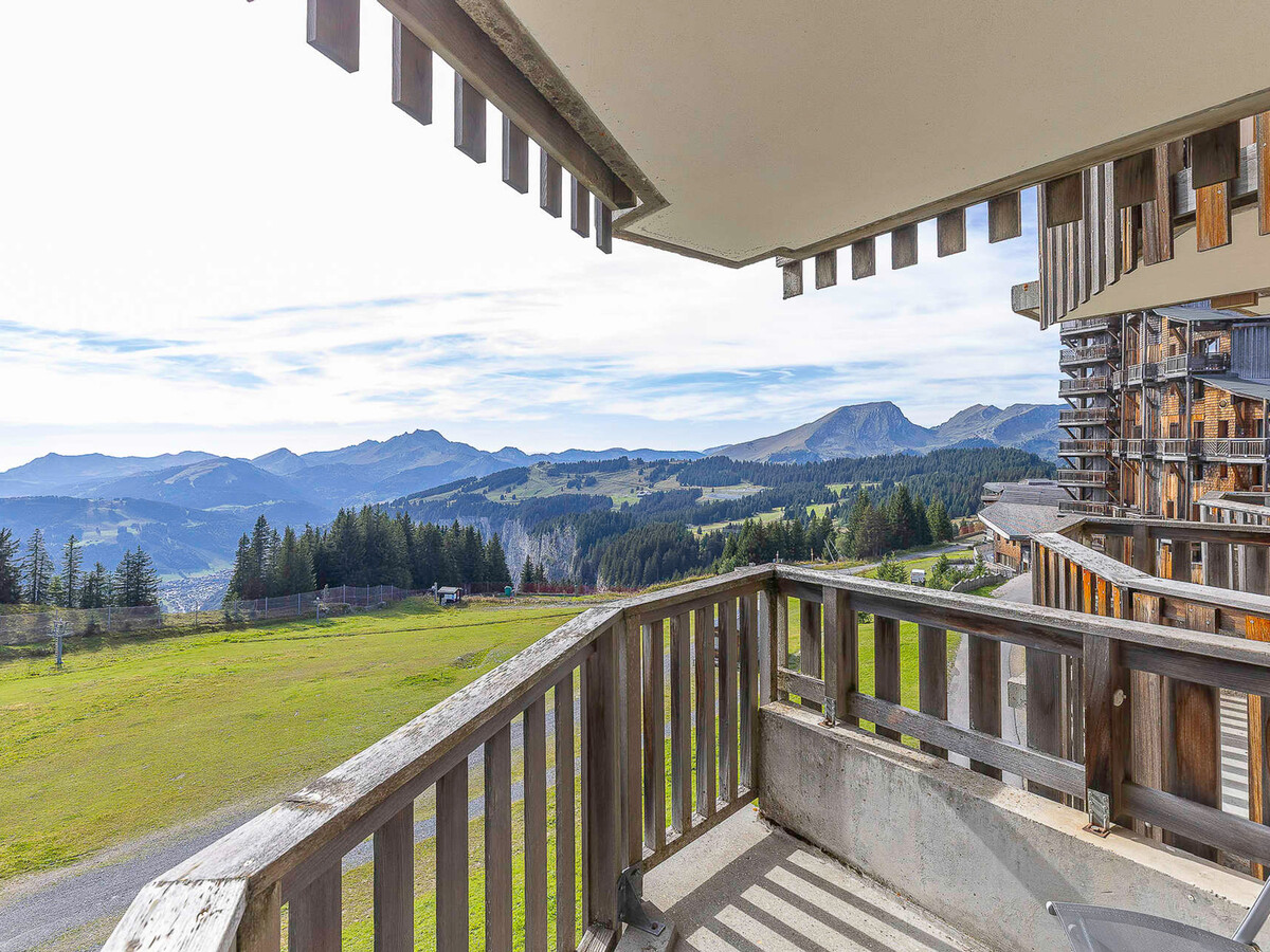 Studio cabine 4 personnes à Avoriaz, balcon vue vallée - Photo 9