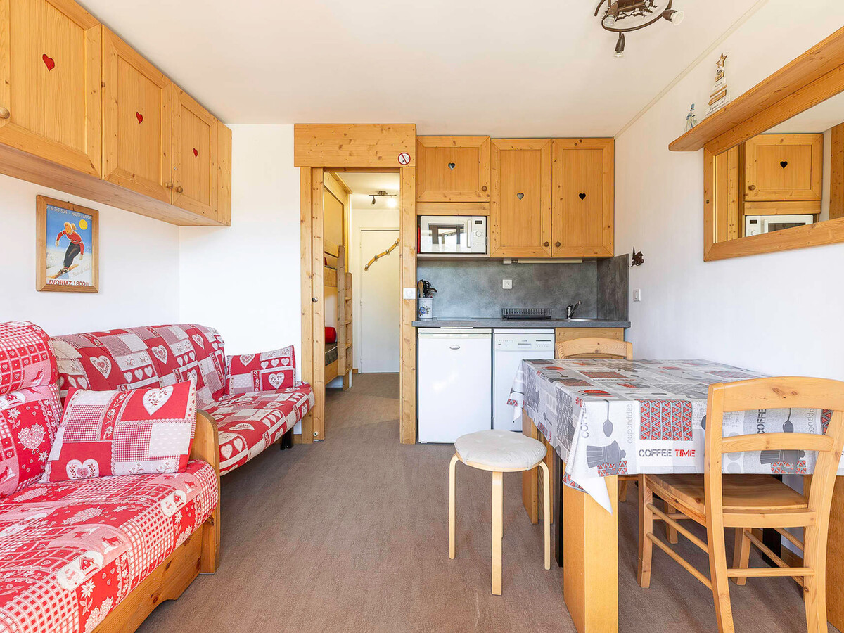 Studio 4 pers. Avoriaz, balcon sud-est, vue pistes - Photo 3