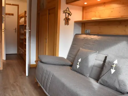Studio rénové 3 pers. à Méribel, 50m des pistes, balcon sud : photo 7