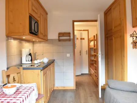 Studio rénové 3 pers. à Méribel, 50m des pistes, balcon sud : photo 10