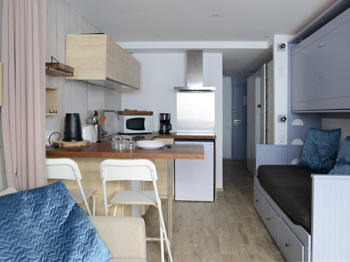 Studio rénové 26m² balcon sud, skis aux pieds à Plagne Aime - Photo 7