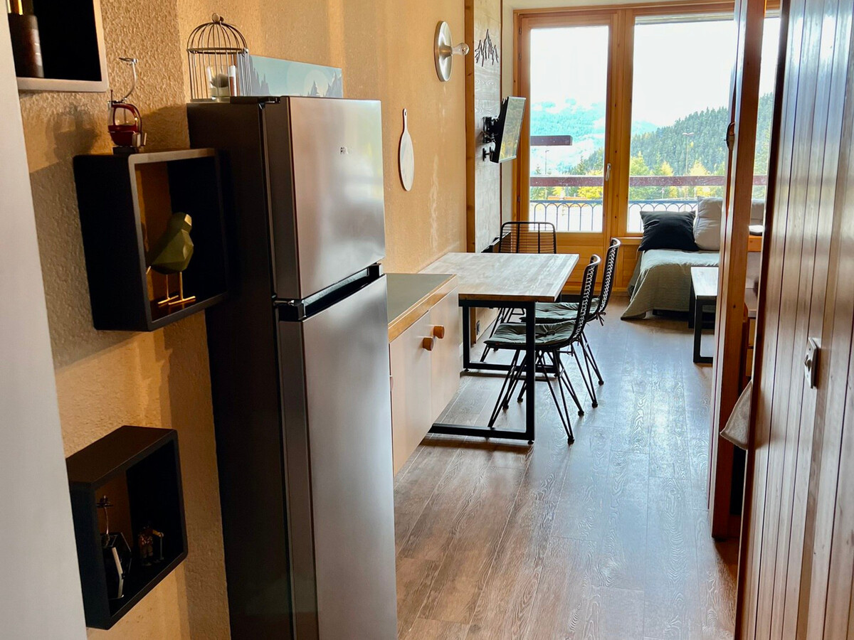 Studio 31m² rénové 5 pers, vue Mont-Blanc, ski aux pieds - Photo 4