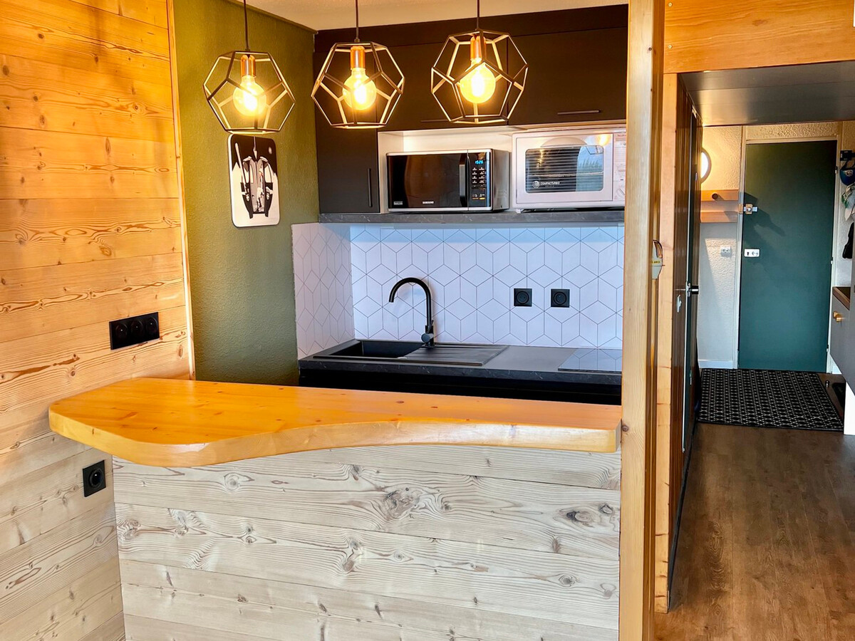 Studio 31m² rénové 5 pers, vue Mont-Blanc, ski aux pieds - Photo 5