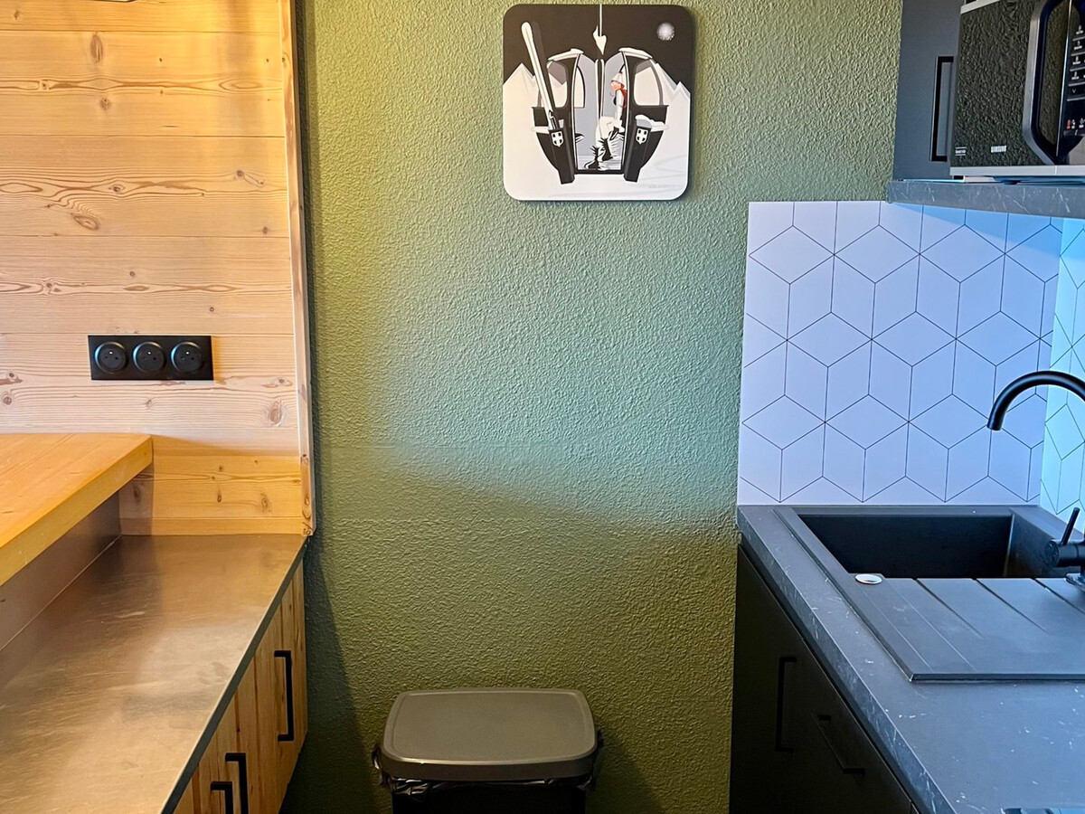 Studio 31m² rénové 5 pers, vue Mont-Blanc, ski aux pieds - Photo 6