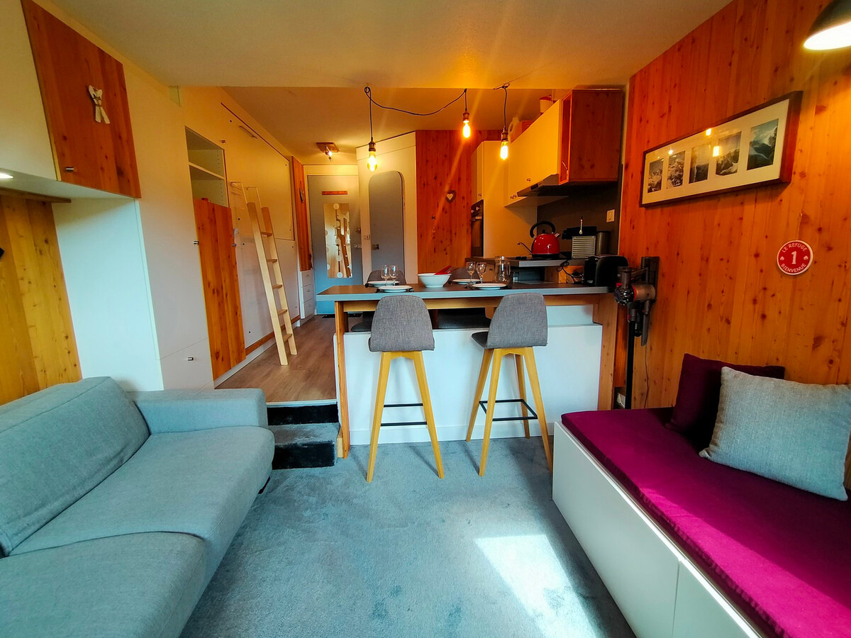 Studio 4 pers Avoriaz, balcon sud-ouest, vue domaine skiable - Photo 2
