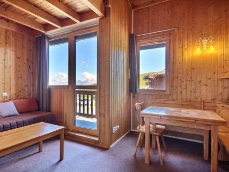 Location appartement à La Plagne, Duplex cosy 5 pers au pied des pistes, proche commerces