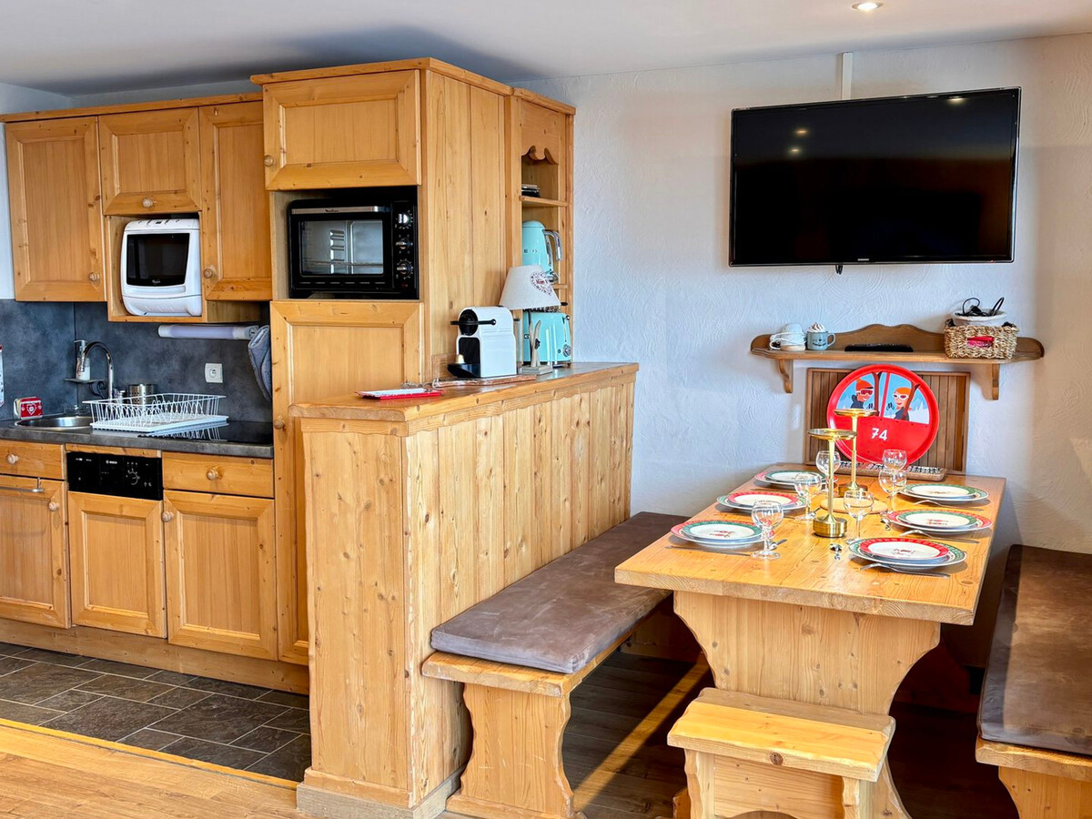 Appartement 6 pers. style chalet à Avoriaz, balcon montagne - Photo 7