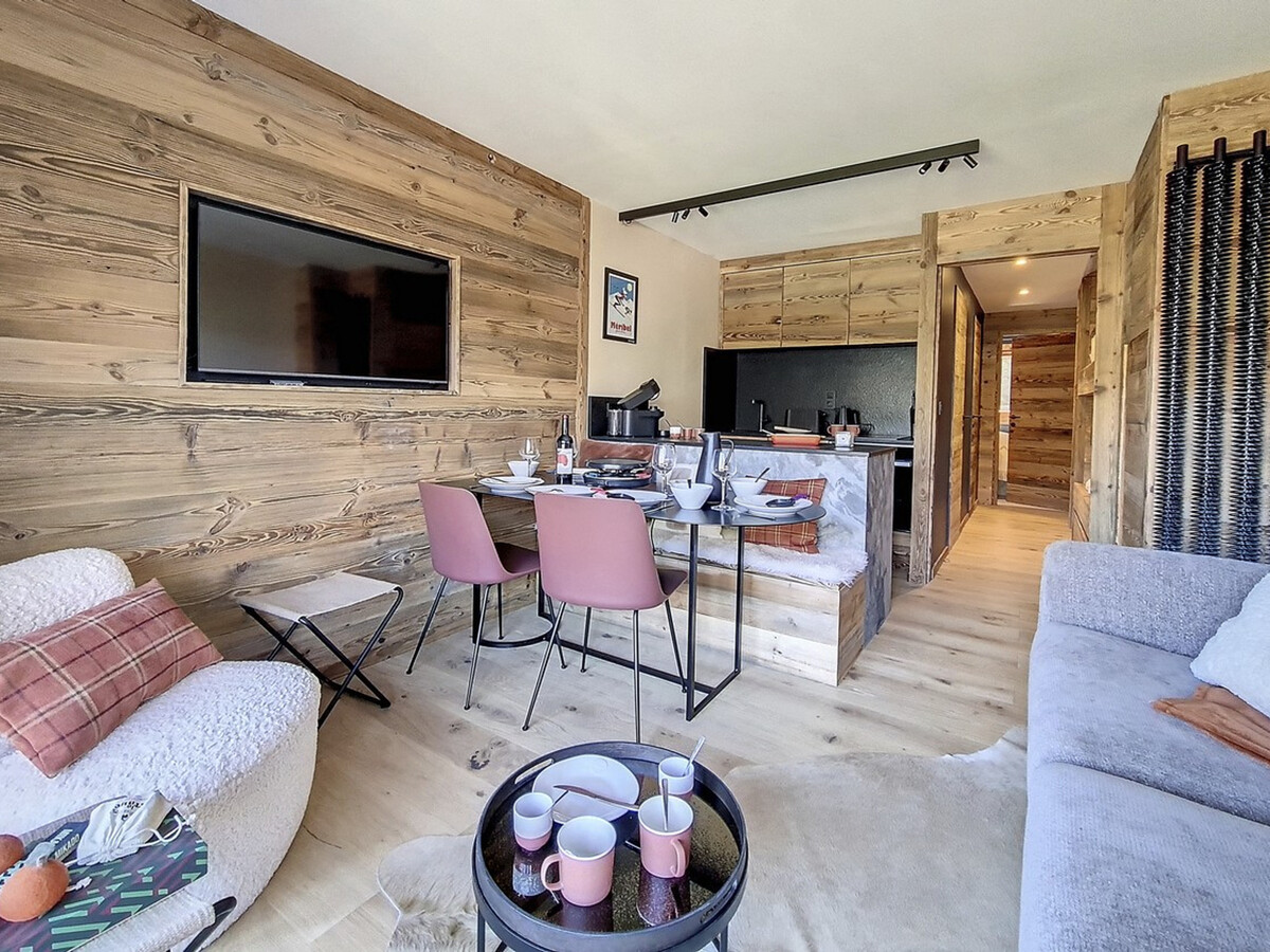 Appartement 35 m² rénové, balcon Ouest, vue pistes - Photo 1