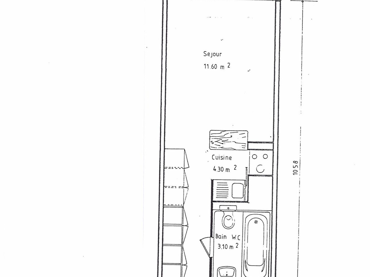 Studio 30m² ski aux pieds à Arc 2000 pour 4 - Photo 16