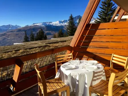 Studio 35m² terrasse sud, vue vallée aux Arcs 1600 : photo 9