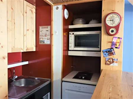 Studio 28m² ski aux pieds, balcon Sud, 4 personnes : photo 8