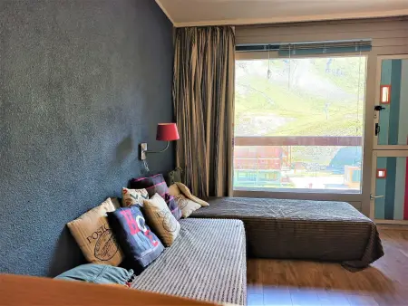 Studio 28m² ski aux pieds, balcon Sud, 4 personnes : photo 10