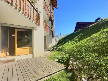 Appartement 46m² Tignes, terrasse vue montagne : photo 12