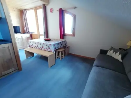 Studio 20m² ski aux pieds, balcon vallée à La Plagne : photo 5