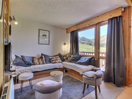 Location appartement à Plagne Villages, Beau duplex calme, animaux admis, au pied des pistes