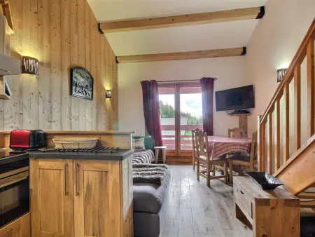 Duplex rénové vue Mont-Blanc, 6 pers. à La Plagne : photo 5
