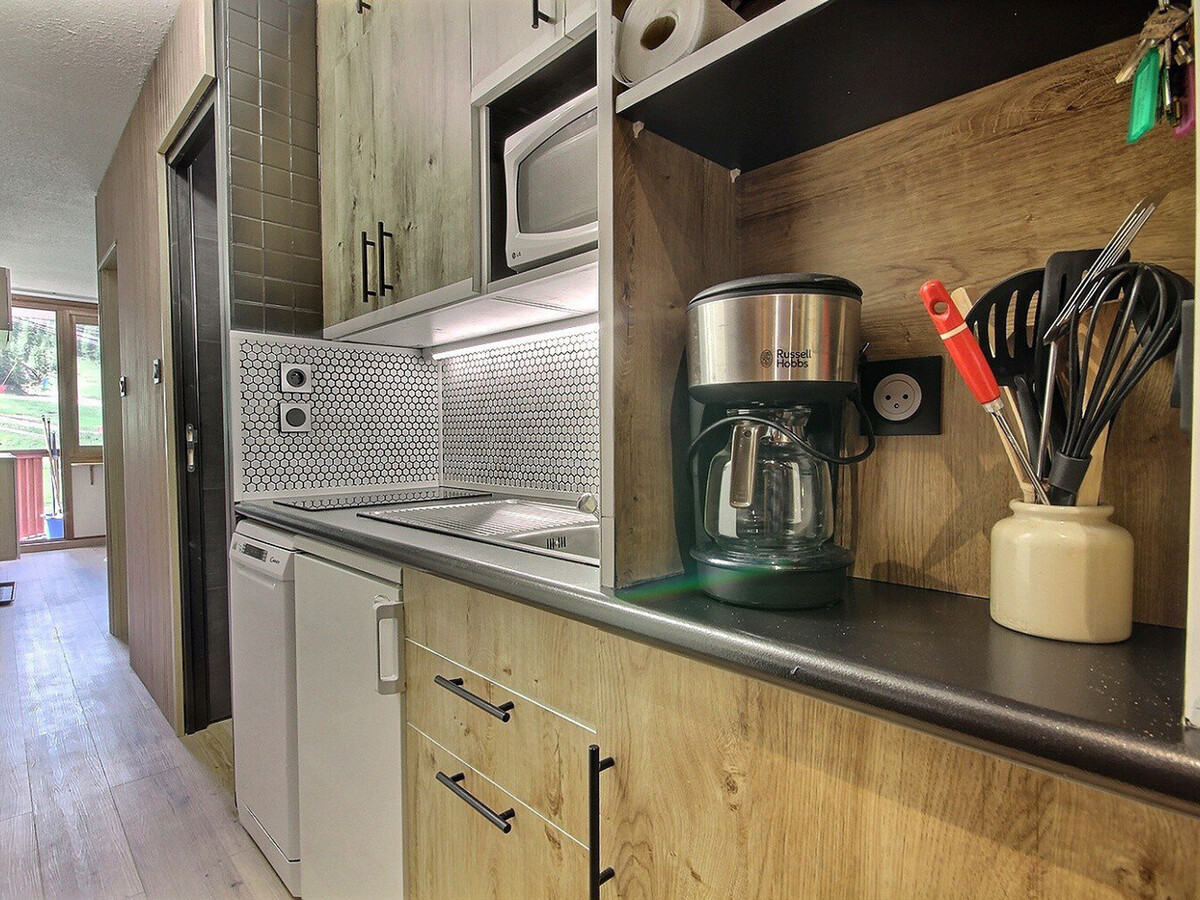 Studio-cabine rénové 4 pers, vue pistes, La Plagne - Photo 3