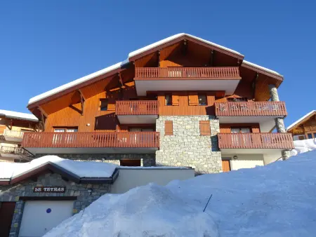 Appart 4 pièces 8 pers, balcon Sud, vue pistes, parking : photo 11