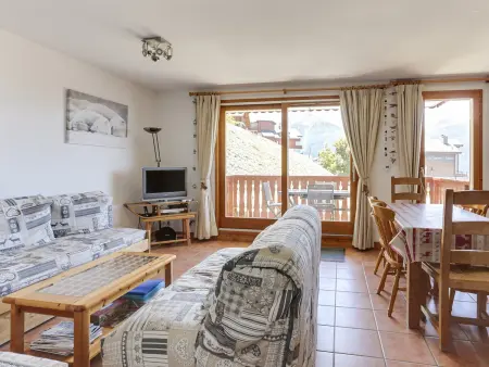 Appart 4 pièces 8 pers, balcon Sud, vue pistes, parking : photo 13