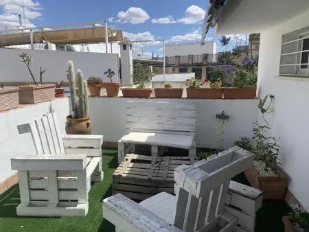 Location appartement à Séville, Appartement calme avec terrasse privée et parking centre-ville