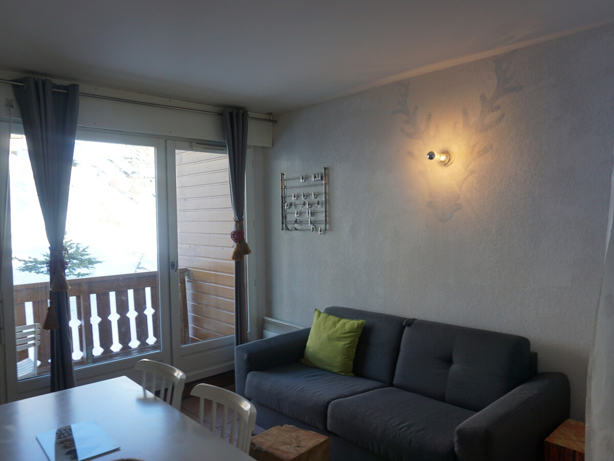 Studio cabine 4 personnes à Orcières, balcon et skis - Photo 1