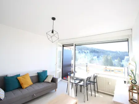 Location appartement à Chamrousse, Studio cabine près des pistes, Sud, balcon, animaux acceptés