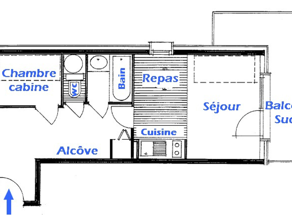 2 pièces cabine 26m² ensoleillé, vue montagnes - Photo 4
