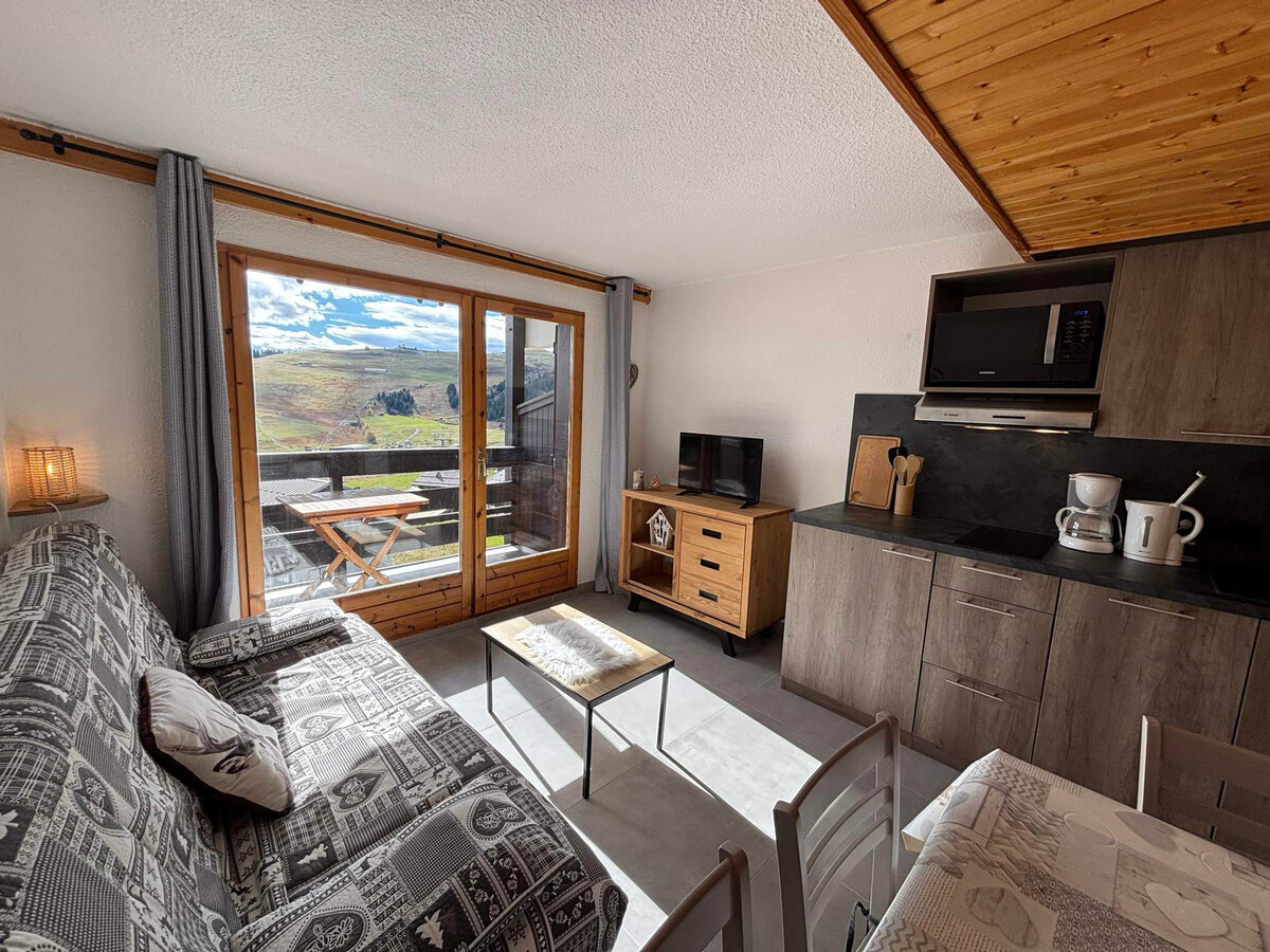 Studio cabine 22m² vue pistes, balcon sud, 4 pers - Photo 1