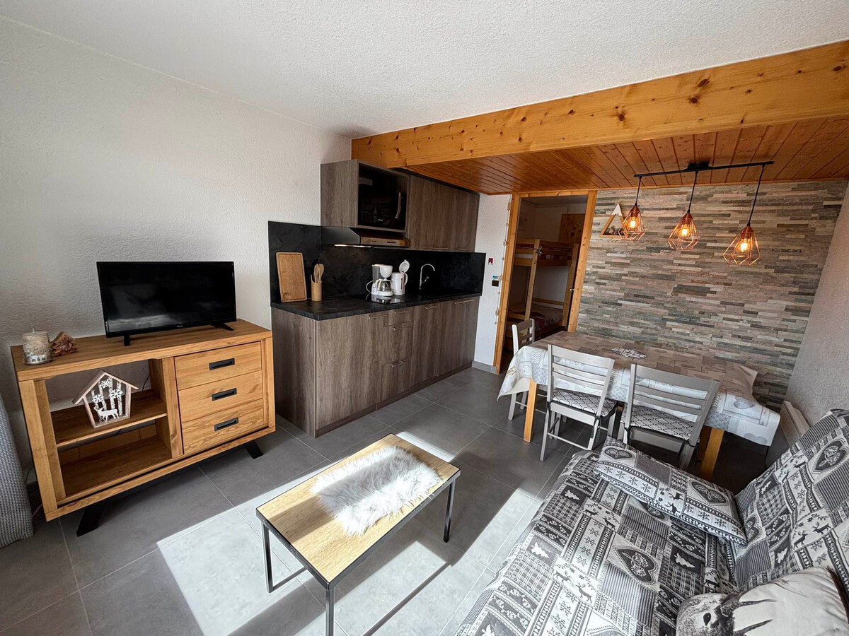 Studio cabine 22m² vue pistes, balcon sud, 4 pers - Photo 5