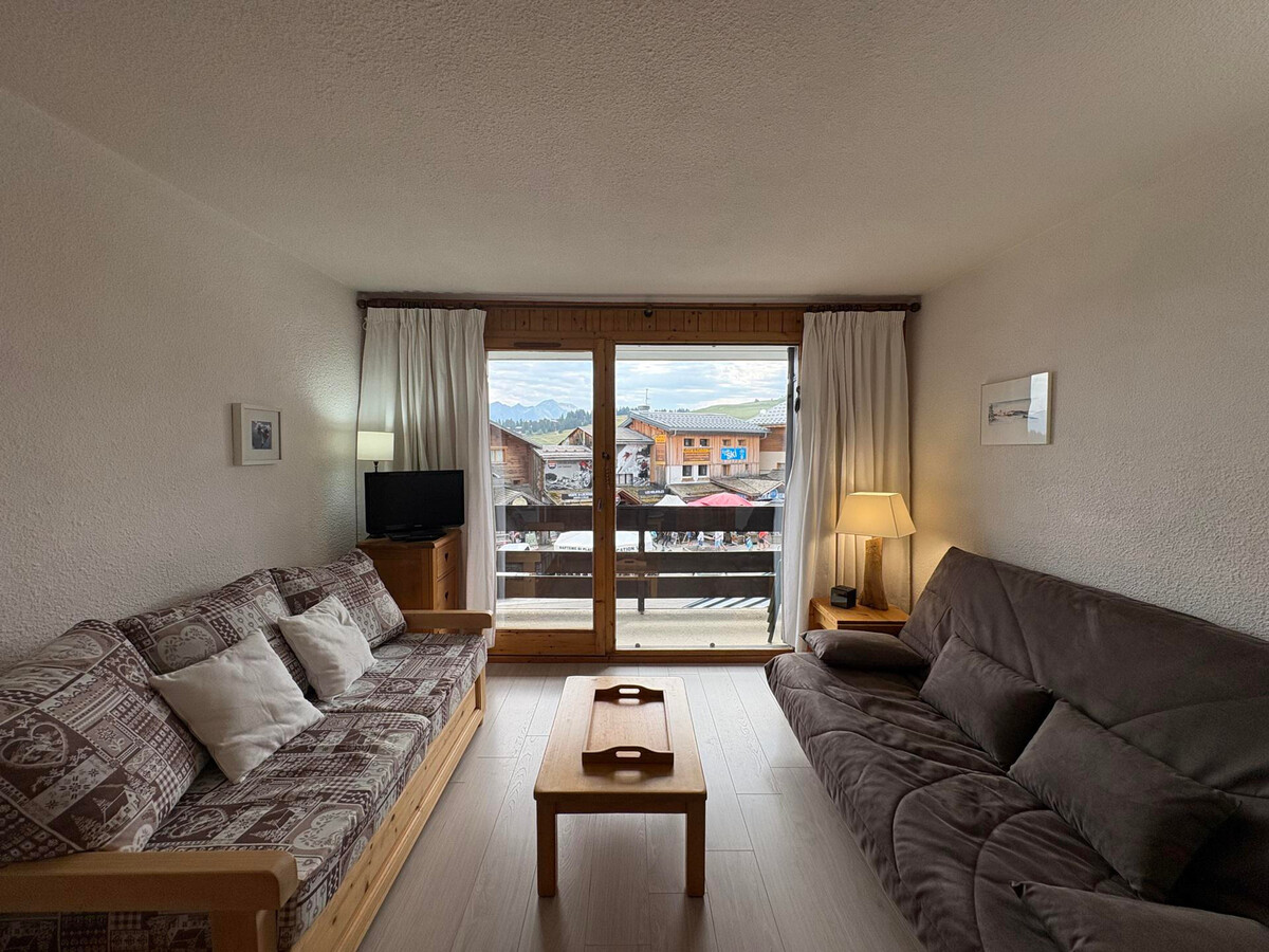 Studio cabine 4 pers. Les Saisies, balcon sud vue pistes - Photo 1