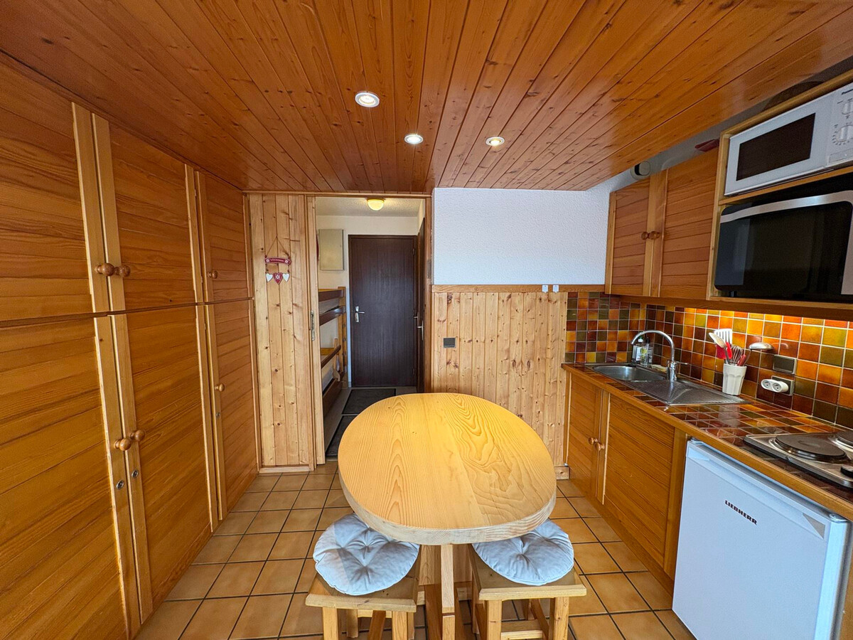Studio cabine 4 pers. Les Saisies, balcon sud vue pistes - Photo 8