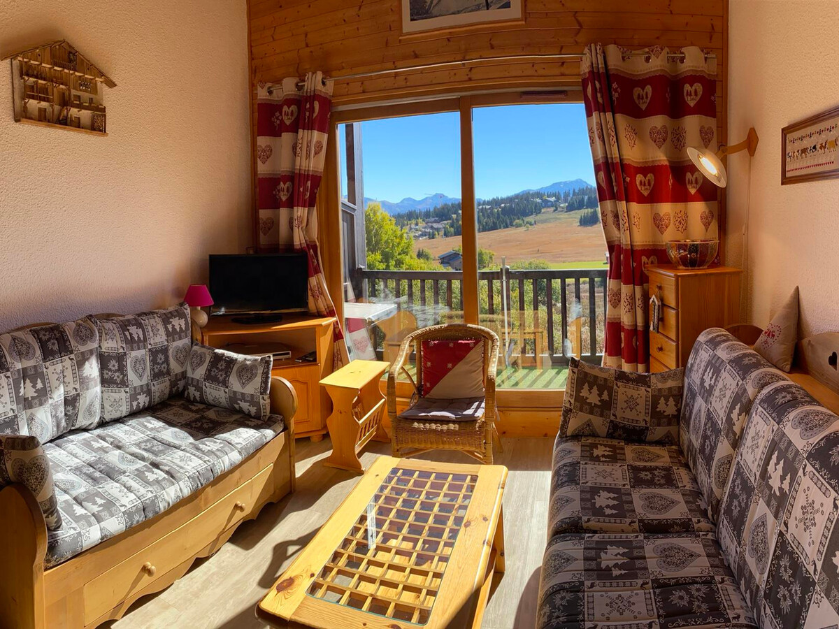 Appartement 6 pers aux Saisies, balcon sud vue pistes - Photo 6