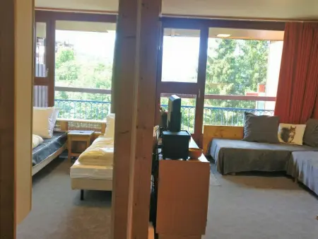 Appartement 2 pièces cabine, balcon Sud-Ouest aux Arcs 1800 : photo 2