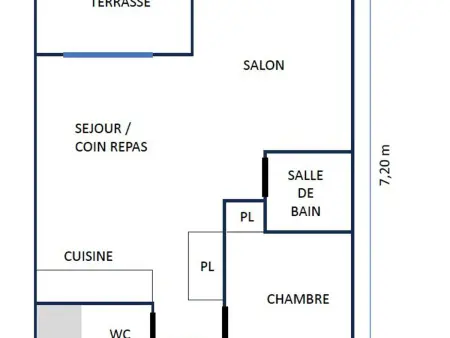 T2 37m² Les Saisies, balcon vue montagne, parking : photo 4