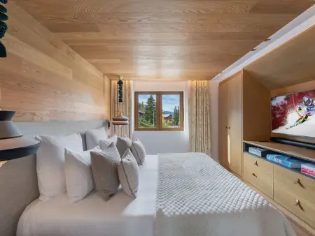 Chalet moderne et spacieux à Megève, 5 chambres, jacuzzi, salle TV, proche centre et remontée mécanique - Photo 14