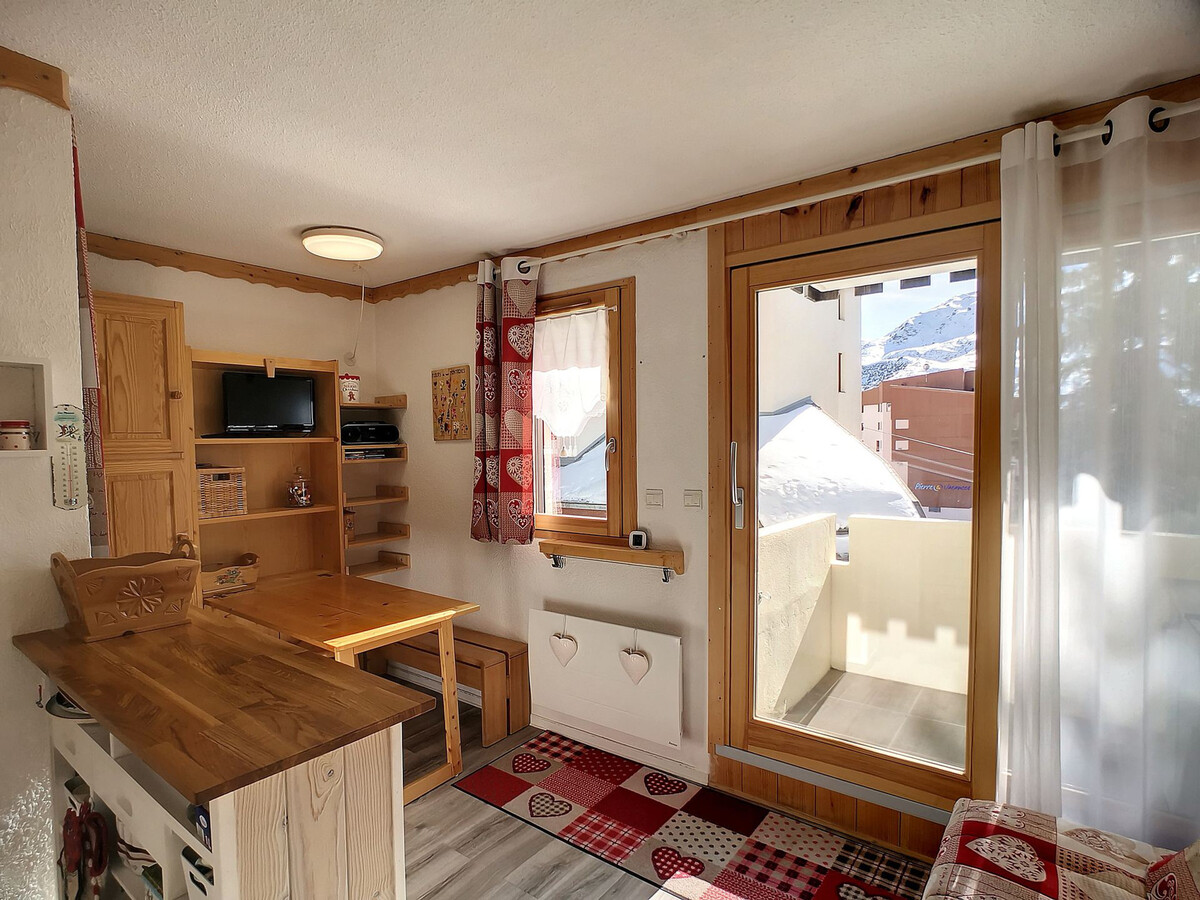 Studio cabine rénové 4 pers aux Menuires, balcon sud-ouest - Photo 1