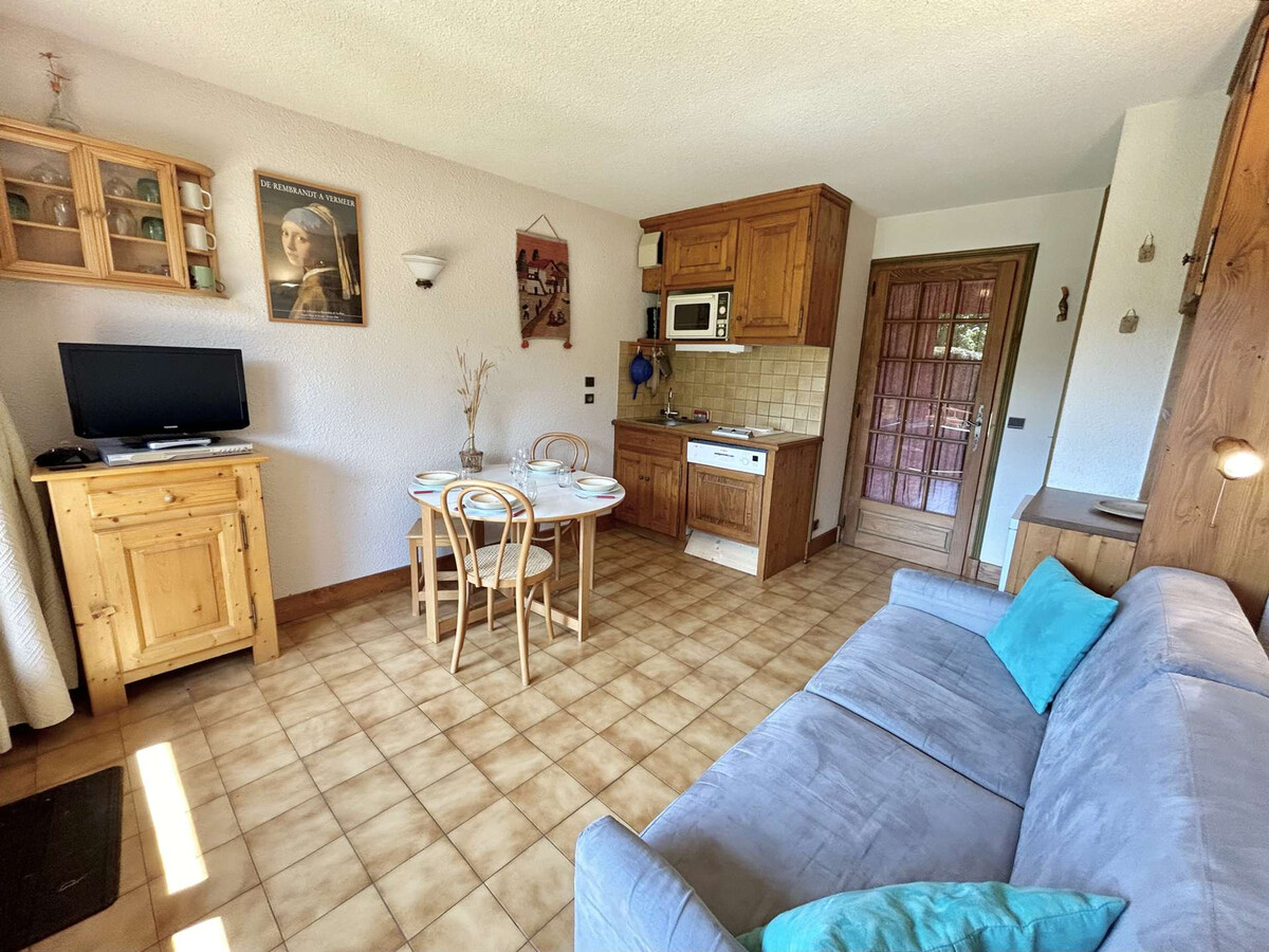 Studio alcôve 4 pers, jardin et parking à Megève - Photo 1