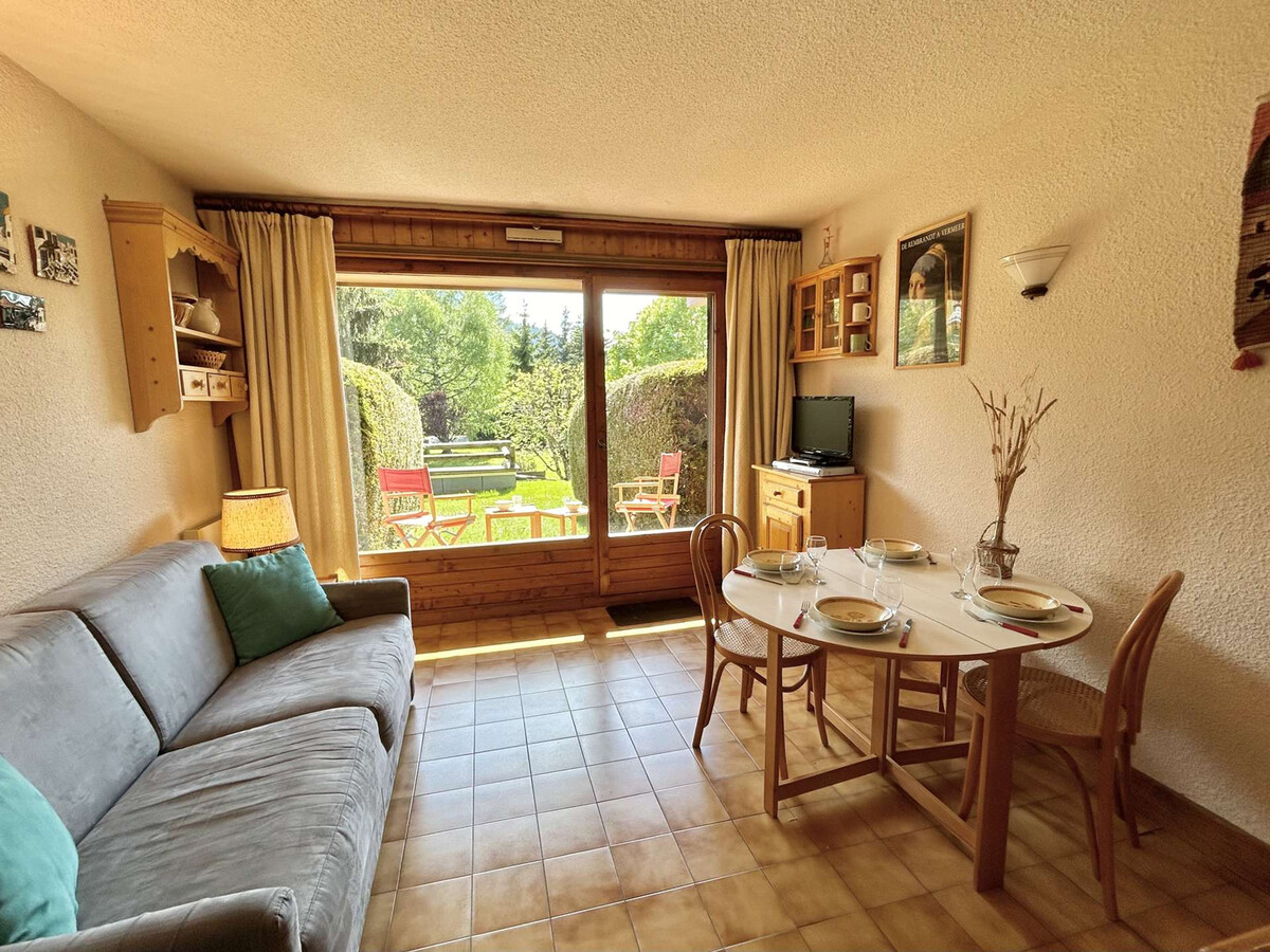 Studio alcôve 4 pers, jardin et parking à Megève - Photo 3