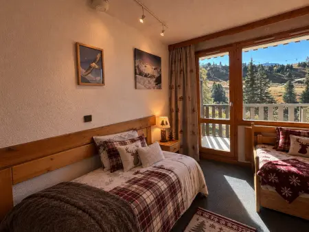 Appartement skis aux pieds à Belle Plagne, balcon vue pistes : photo 5