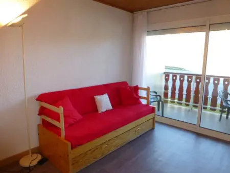 Location appartement à Huez, Studio pour 4 pers avec balcon, TV, cuisine équipée, à 50m des pistes - Alpe dHuez
