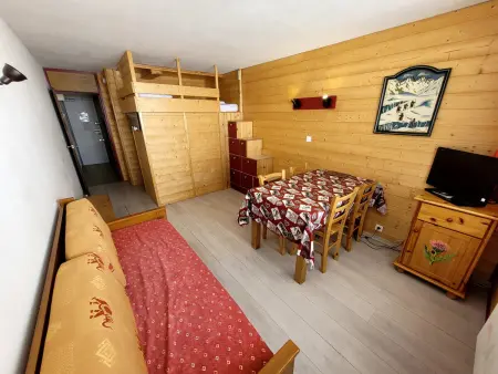 Location appartement à Plagne Aime 2000, Studio lumineux pour 4 pers. - Ski aux pieds - Sud