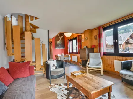 Location appartement à Morzine, Duplex calme et spacieux pour 6, à proximité des pistes et du centre de Morzine