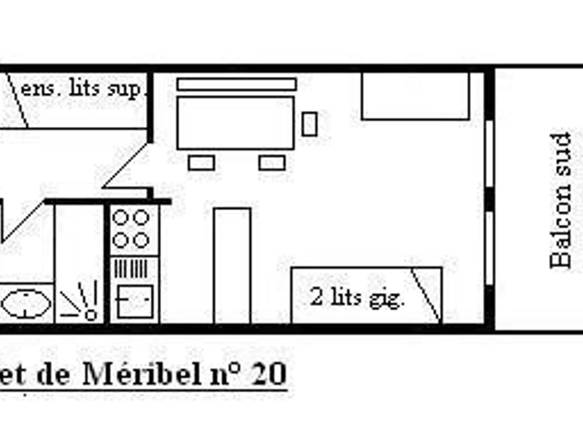 Studio 4 pers. balcon sud à 150m des pistes, Méribel - Photo 16