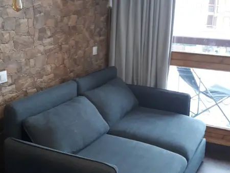 Location appartement à Les Arcs 2000, Studio rénové ski aux pieds avec balcon, 5 couchages
