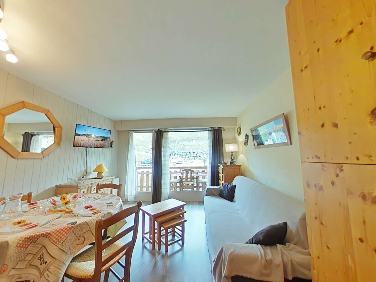 Studio 4 pers. plein sud avec balcon vue pistes - Photo 1