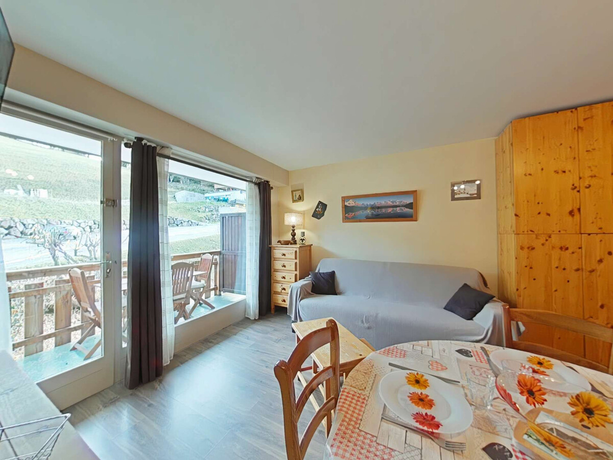 Studio 4 pers. plein sud avec balcon vue pistes - Photo 5