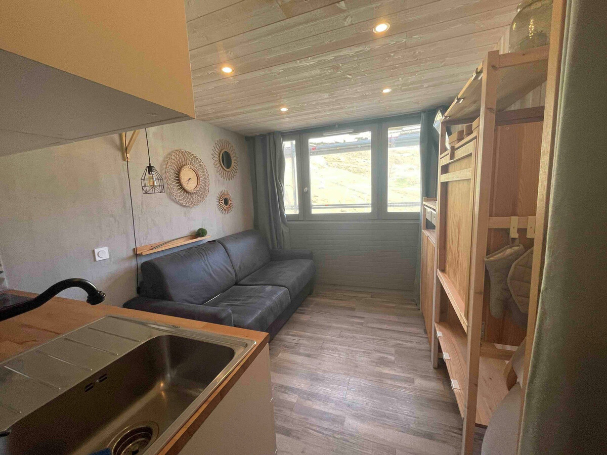 Studette rénovée skis aux pieds à Tignes Le Lac - Photo 1