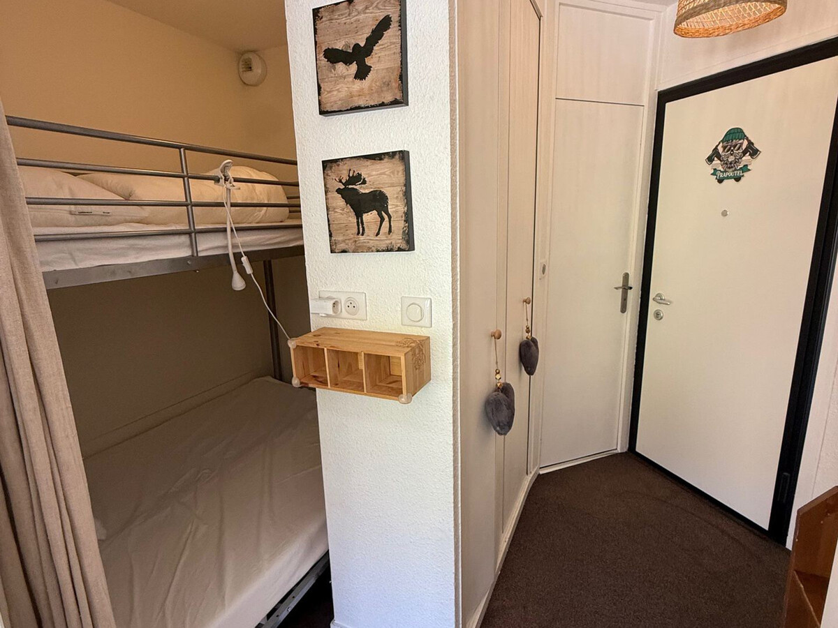 Studio cabine 24m² aux Adrets-Prapoutel, balcon vue piste - Photo 4
