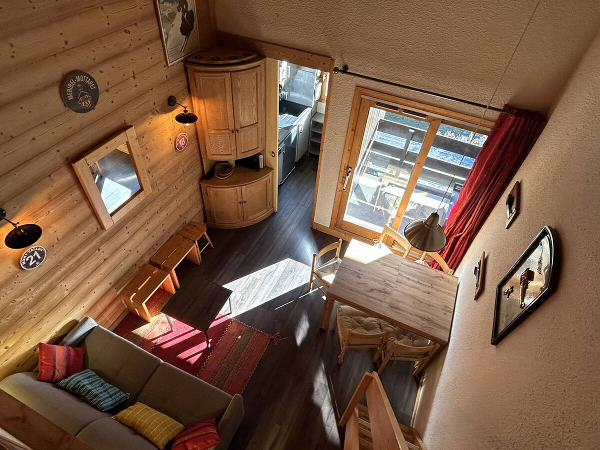 Appartement ski-in ski-out, 6 personnes, balcon à Méribel - Photo 9